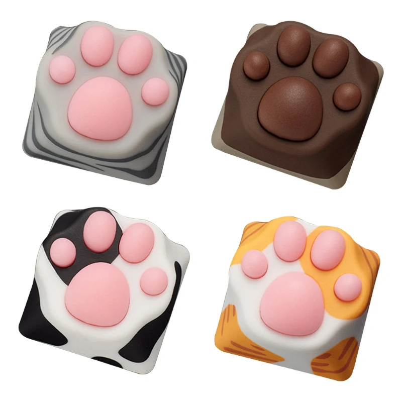 

ABS Silicone Cat Paws Pad Mechanical Keyboard KeyCaps for cherry MX Switches