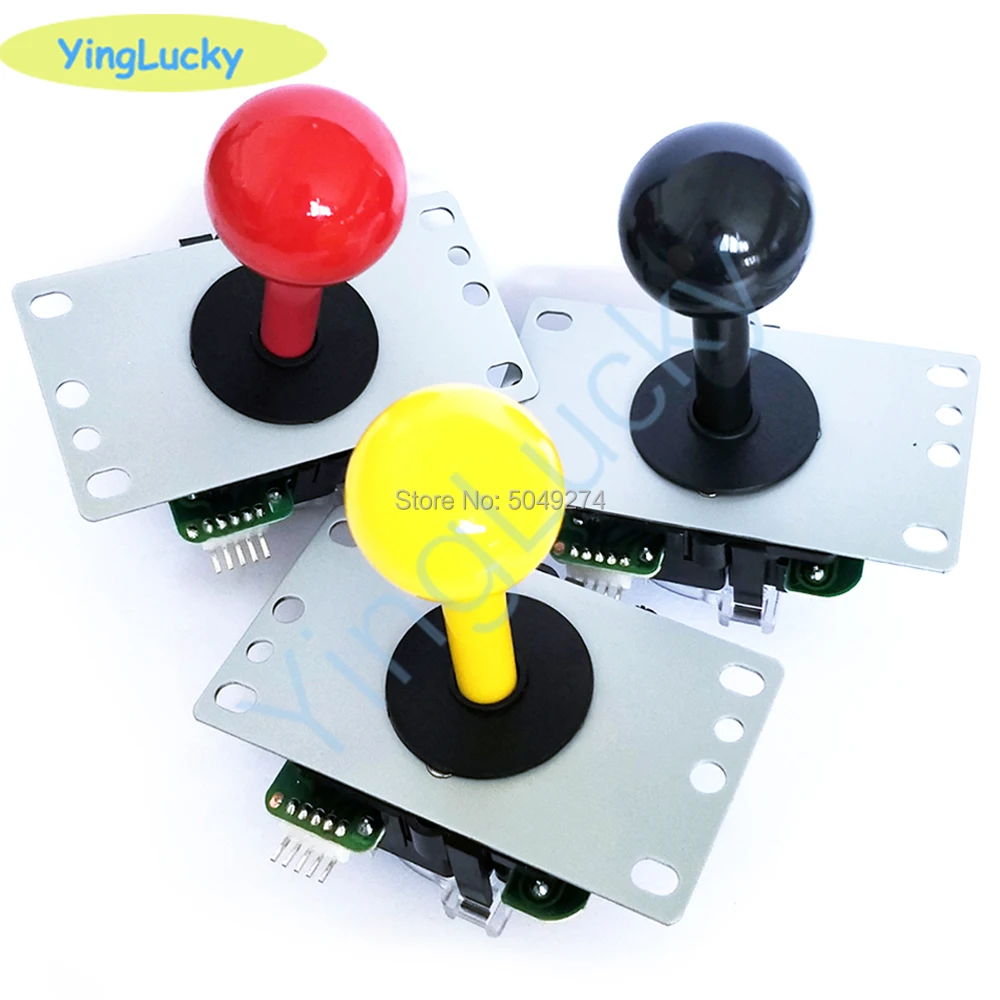 Yinglucky аркадный классический джойстик 4 способа 5 Pin DIY игровой красный шар боевой