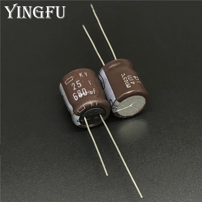 10 шт. 680 мкФ 25В NCC серия KY 12 5x15 мм низкий ESR долгий срок службы 25V680uF