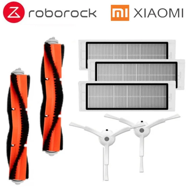 24 Для Xiaomi Roborock Robot S50 S51 Запчасти для пылесоса наборы вставка из ткани для швабры влажной уборки фильтр боковая круглая щетка колесная коробка - Цвет: 24