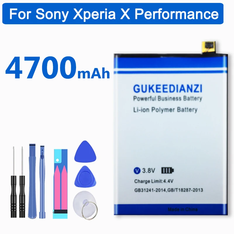 GUKEEDIANZI для sony Xperia X Performance XP F8132 Сменный аккумулятор для сотового телефона 4700 мАч LiS1621ERPC 1299-8177
