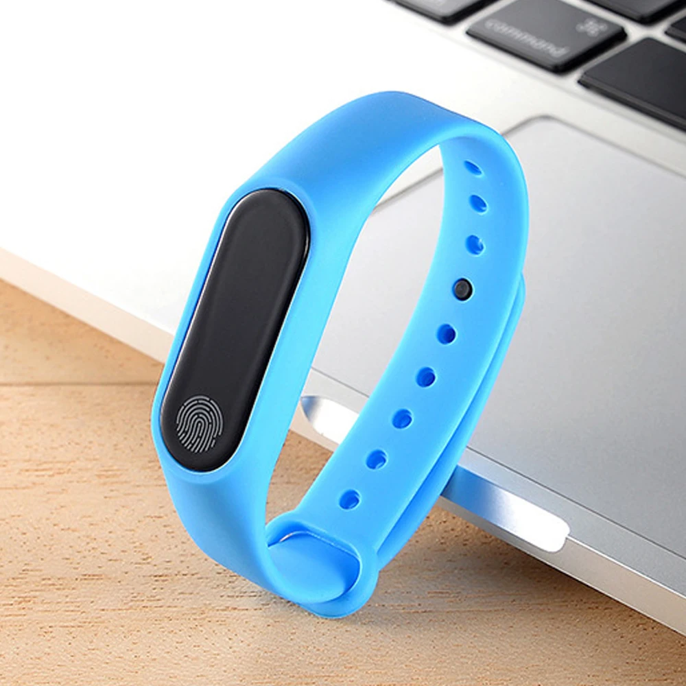 Браслет M2 умный Браслет HeartRate Браслет Водонепроницаемый спортивный фитнес-Браслет Шаг сообщение смарт-петля Новое поступление браслет - Цвет: Синий