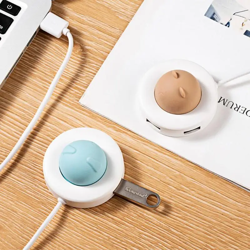 USB C концентратор Тип C USB 2,0 разветвитель несколько USB расширитель 4 порта концентратор с милым нажатием стильный светильник для портативных ПК
