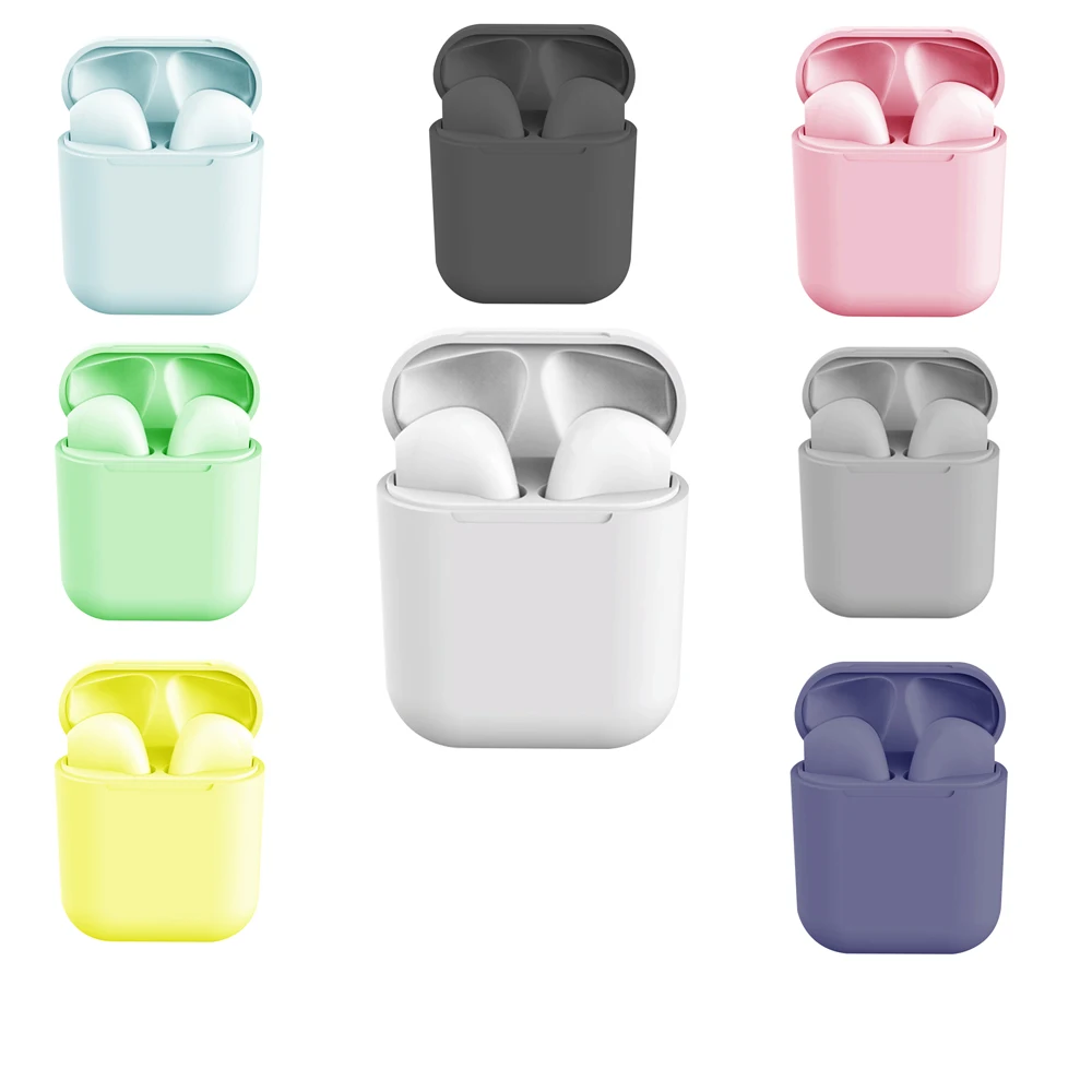 

I12 TWS Macaron Wireless Bluetooth Earphone Headphone 2019 Mini Touch control Earbuds Stereo headset Earbuds Original auricular