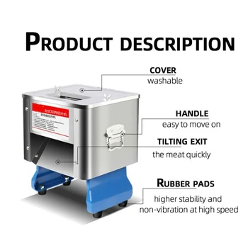 

850W stainless steel desktop meat slicer cutting commercial cutting machine small multi-function cutting meat machine