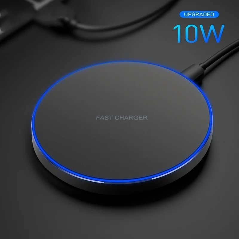 

Qi Wireless Charger for Samsung Galaxy S10 S9 S8 Note 9 USB 10W/7.5W Fast Wireless Charging Pad for iPhone 11 Pro XS X 8 airpods