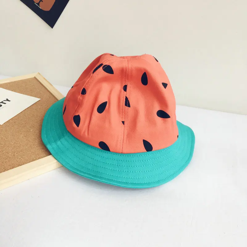 2020 new style watermelon patchwork Bucket Hat Fisherman Hat outdoor