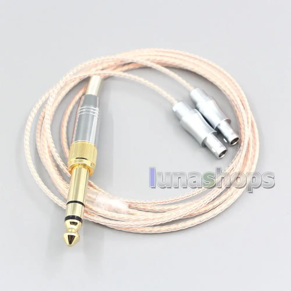 LN006459 99 Pure Silver 8 Core 2 5mm 4 4mm 3 5mm XLR Headphone Earphone Cable For Sennheiser IE400 IE500 Pro LN006459