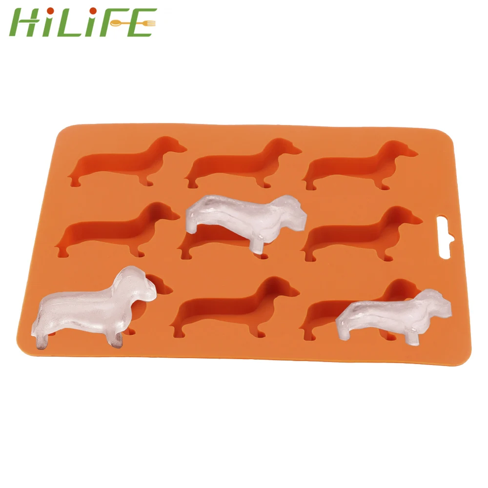 Силиконовая форма для льда HILIFE в форме таксы и щенка шоколадного печенья сделай