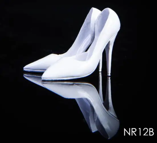 NRTOYS NR12 1/6 женские Трендовые туфли на высоком каблуке модель обуви с кристаллами на высоком каблуке 12 дюймов Женские аксессуары для фигуры - Цвет: B