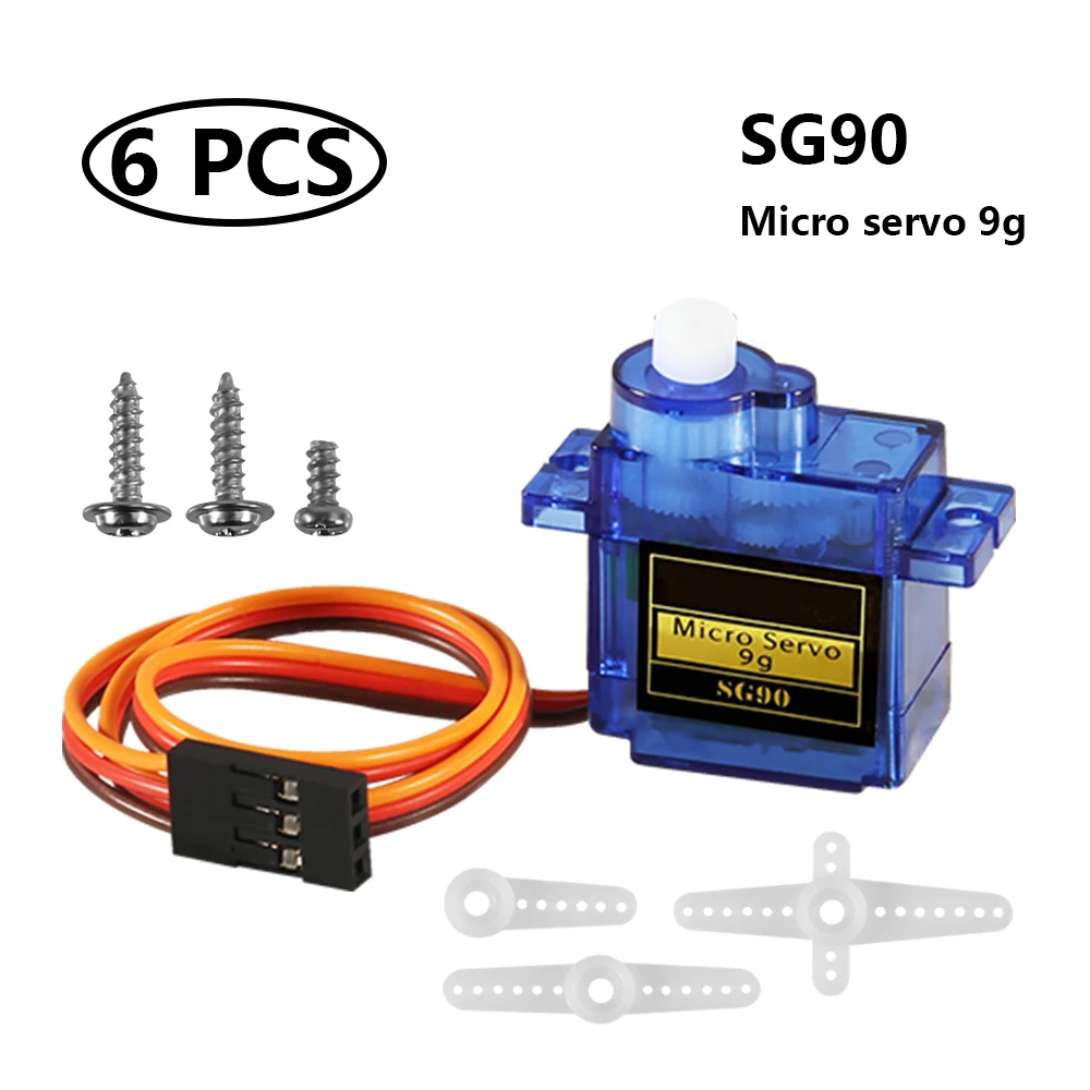 SG90 Micro Servo Motor Mini 9g Kit for RC Helicopter Airplane Car Boat Robot Arm/Hand/Walking Door Lock Control | Электроника
