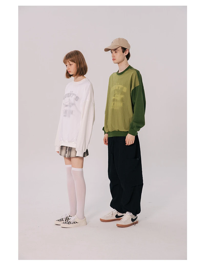 Японский Harajuku Distressed Графический Crewneck свитер для мужчин и женщин уличная хип хоп Пуловер Свитера большого размера