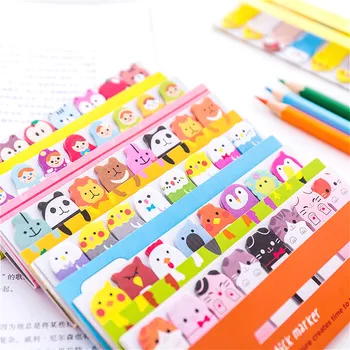 

Kawaii Memo Pad Bookmarks Creative Cute Animal Sticky Notes Index Posted It Planner Stationery School Supplies Paper Stickers