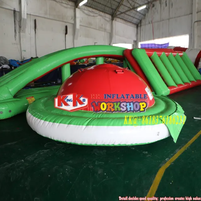 Commercial Towable Tube Inflatable UFO Disco Boat Water Toy Sport Game Water Obstacle Course 1