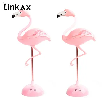 

Touch Control Dimmable Eye-protect Desk Lamp 360 degree Twisted Neck Multi-function Flamingo Night Light Home Table Decoration