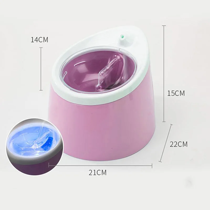 Pink Автоматическая миска для кошек и собак с защитой от заглатывания воды - Цвет: Pink