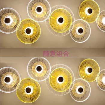 

modern bar contracted and contemporary Japanese individuality bedroom glass wall lamp lighting designers combination