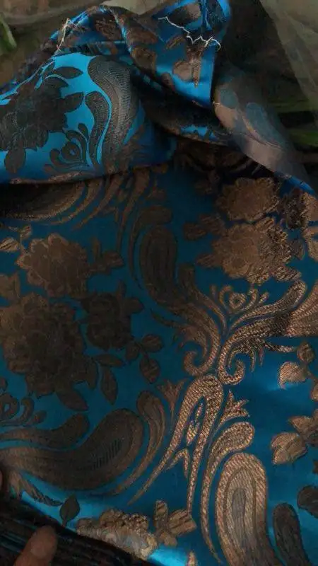 Китайский cheongsam тибетская одежда монгольское одеяние фильм телевидение китайский стиль ручной работы из ткани жаккардового переплетения тканая парча ткань