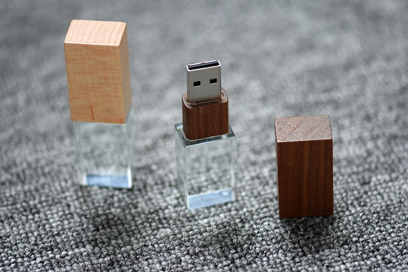 JASTER USB флэш-накопитель орех кристалл черный картон USB 2,0 Кленовая бумажная коробка 4 ГБ 8 ГБ 32 ГБ 64 Гб 128 Гб Память Флэш-Накопитель