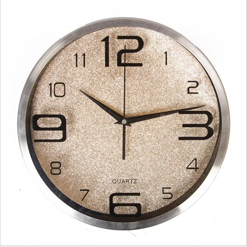 261-gold clock ПВХ красочные настенные часы с блестками, креативные домашние часы для украшения гостиной, настенные часы, домашний декор - Цвет: 261-gold clock