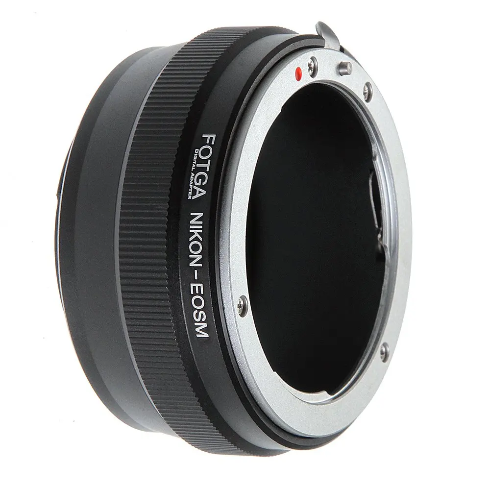 Fotga переходное кольцо для Nikon F AI AIS Крепление объектива для Canon EOSM EF-M M M2 M3 камеры
