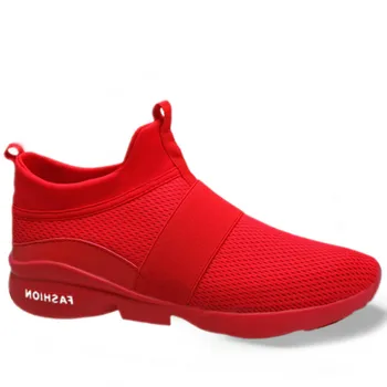 

2019 Red Shoes Mesh Casual Shoes Lightweight Running Shoes Big Plus Size Sneakers 46 Summer Breathabl Footwear MC-21