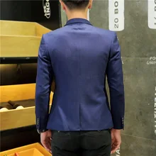 Пиджак Для Мужчин's Повседневное зауженные джинсы в Корейском стиле-Стиль Для мужчин блейзеры, цельный ; сезон весна-осень; стиль Молодежные костюмы для маленьких