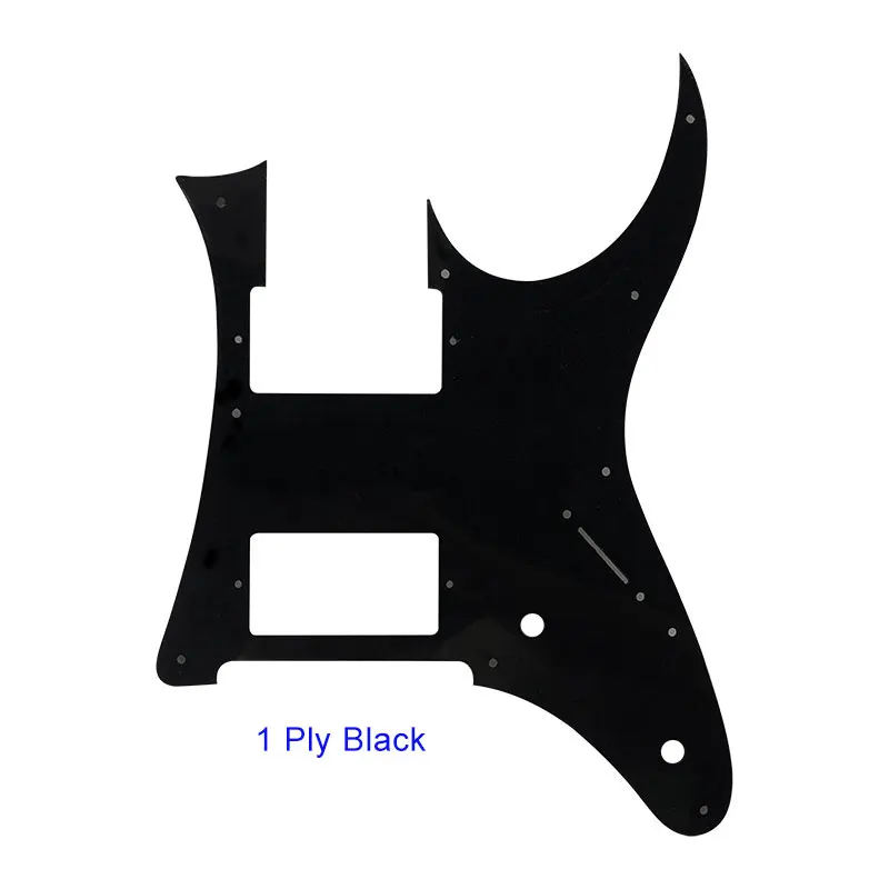 Pleroo пользовательские Запчасти для электрической гитары-для Ibanez MIJ RG 350 EX Гитара Pickguard HH хамбакер Пикап скретч пластина несколько colo - Цвет: 1Ply Black