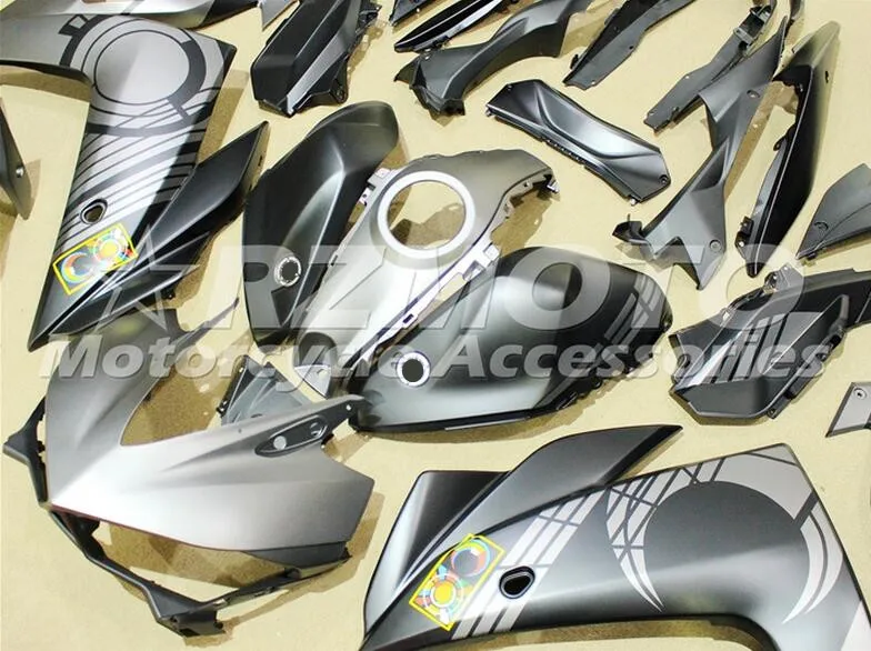 4 подарка YZF R3 R25 ABS впрыска обтекателя комплект для Yamaha YZFR3 YZFR25 полный набор обтекателей обвесов Cowling матовый серый