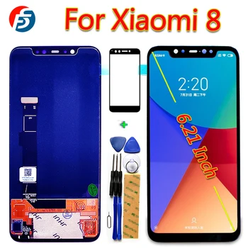 

100% Tested 6.21 inch AMOLED LCD Display For Xiaomi Mi 8 Touch Screen Digitizer Assembly For Xiaomi Mi8 Replacement with Tools