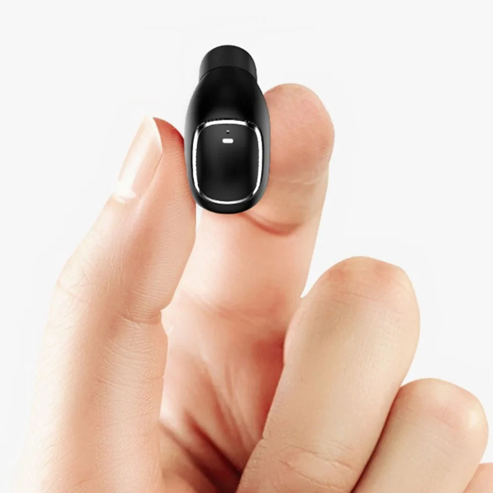 Беспроводная мини-гарнитура Bluetooth в уши, мини-гарнитура Bluetooth из силикона и удобные затычки для ушей, длительный срок службы батареи