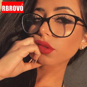 

RBROVO Leopard Round Glasses Frame Women Vintage Glasses Frame for Women/Men Designer Optical Frames Mirror Eyeglasses Women