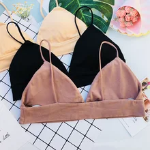 WANAYOU женский дышащий треугольный спортивный бюстгальтер без косточек, эластичный тонкий плечевой ремень, спортивный жилет с подкладкой, спортивные топы