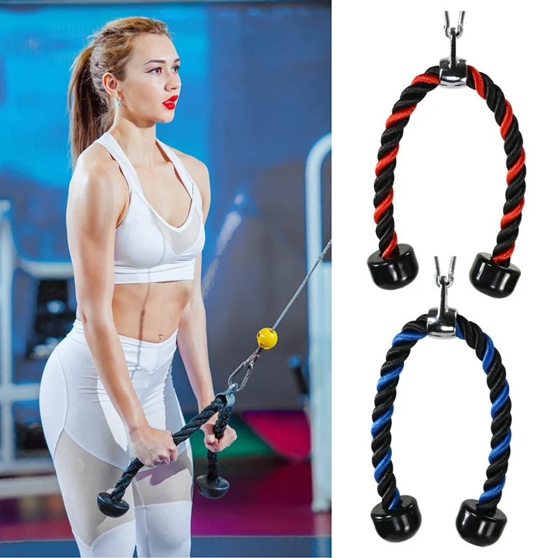 

Tricep Rope Push Pull Down Cord For Bodybuilding Exercise Gym Workout for Home or Gym Use Fitness Exercise Body Equipment