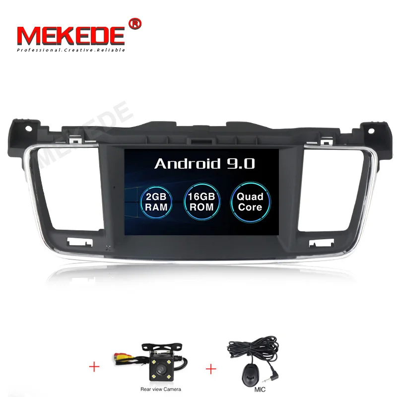 MEKEDE Android 9,0 ips HD экран для PEUGEOT 508 gps радио навигация 4 ГБ ОЗУ+ 64 Гб Вспышка 8 Восьмиядерный стерео+ DVR/wifi+ DSP+ DAB - Цвет: 16G dvd camera