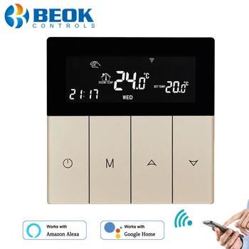 

Beok Wifi Temperature Controller For Gas Boiler Room Floor Heating Smart Thermostat Work With Google Home Alexa TGPG51-WIFI