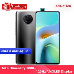 Новая китайская версия Xiaomi Redmi K30 Ultra 8 ГБ 512 Гб Смартфон MTK Dimensity 1000 + Восьмиядерный 6,67 дюйм120 Гц AMOLED дисплей