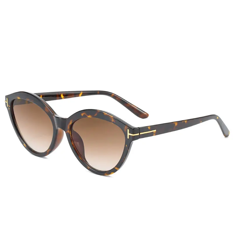 Новые винтажные солнцезащитные очки с кошачьим глазом для женщин, модные брендовые дизайнерские леопардовые солнцезащитные очки oculos de sol UV400 - Цвет линз: 3