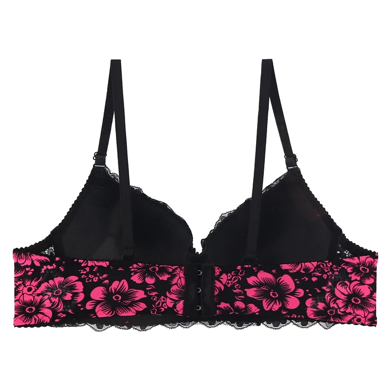 Xiushiren женские сексуальные бюстгальтеры 3/4 чашки пуш ап Цветочный Soutien Gorge мягкие
