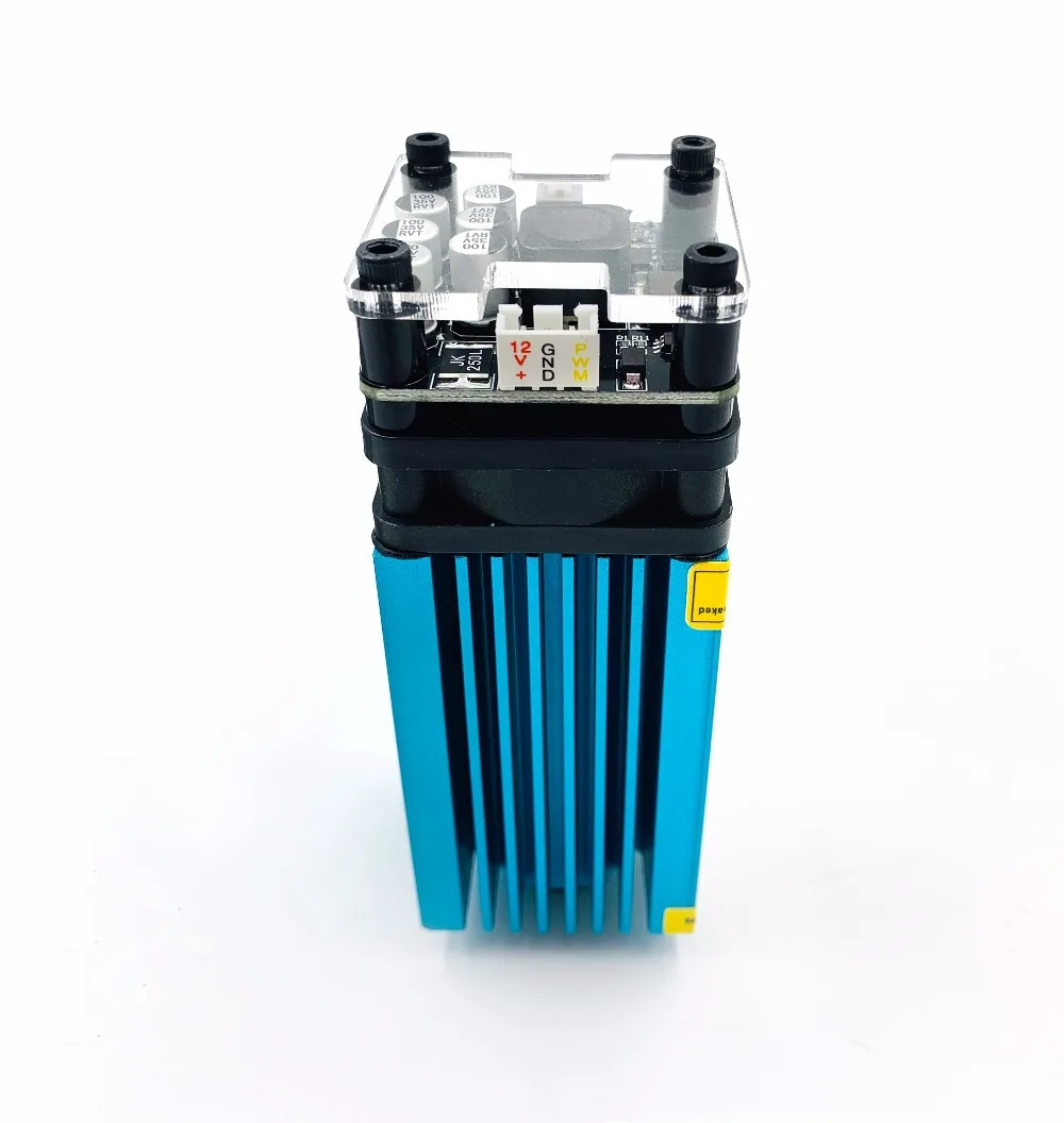 500mw 2500mw 5500mw15000mw 33mm Adjustable Blue Laser Module CNC Laser Engraving PWM/TTL Module Las
