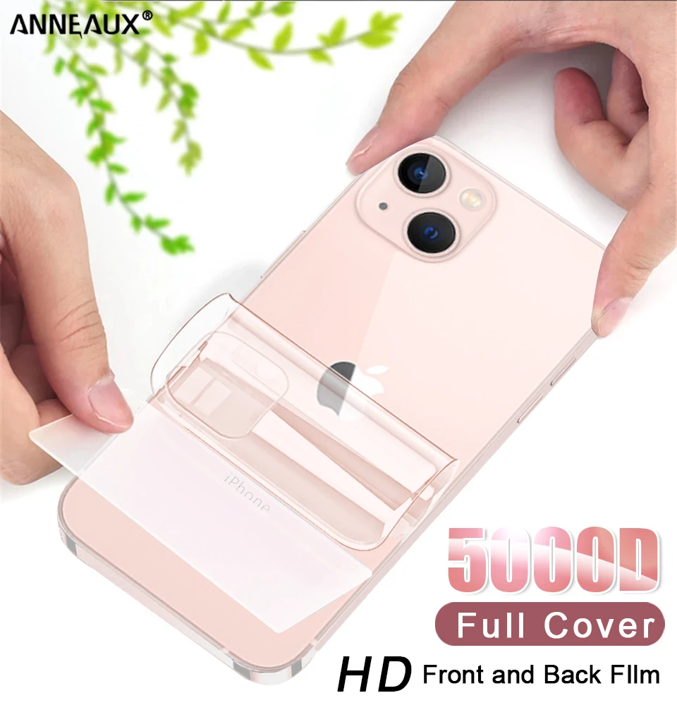Гидрогелевая пленка с полным покрытием для iPhone 13 11 12 Pro Max защита экрана Mini 6S 8 7 Plus SE