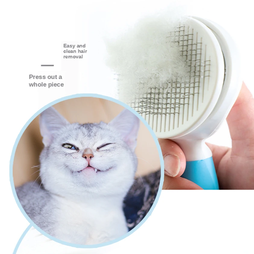 Pet Аксессуары для кошки собаки котят мытья волос щетка Массаж лица шерсть