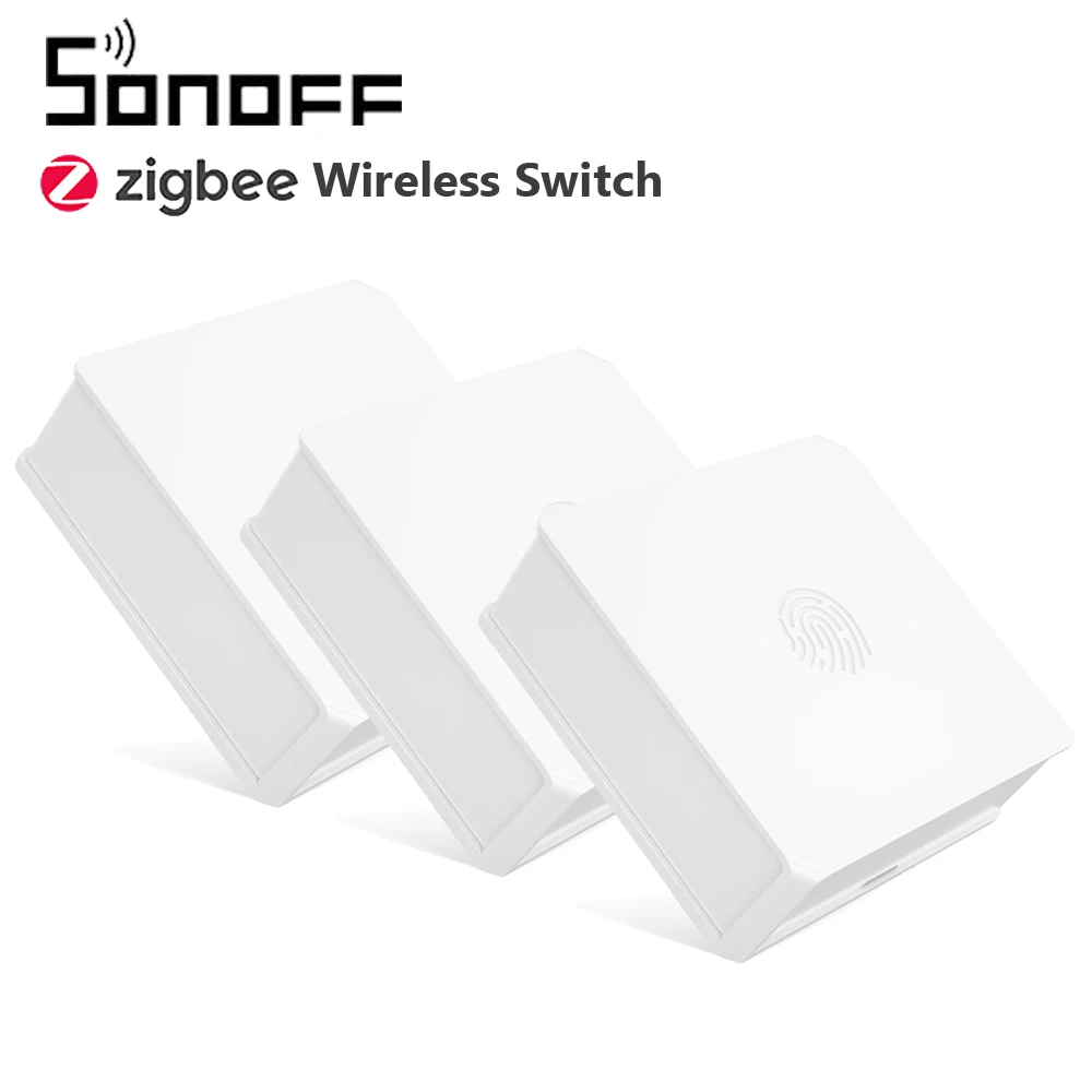3 шт. SONOFF SNZB 01 мини Zigbee беспроводной переключатель двухсторонний светильник