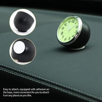 

Mini Luminous Car-Styling Car Clock Ornament Quartz Watch Car Decoration Clock In Car Accessories For Auto Home