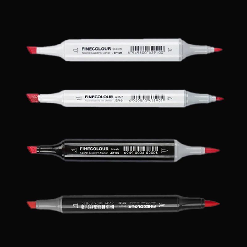 Finecolour Ef100/101/102/103 Dual Heads Professional Art Oily Alcoholic