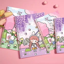 Autocollant Double face en papier à motif de dessin animé, pour livre d'illustration, livre de rangement 