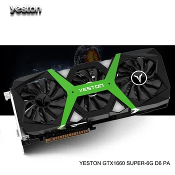 

Yeston GeForce GTX 1660 SUPER GPU 6GB GDDR6 192 bit Gaming Desktop computer PC Video Graphics Cards support DVI-D/HDMI/DP