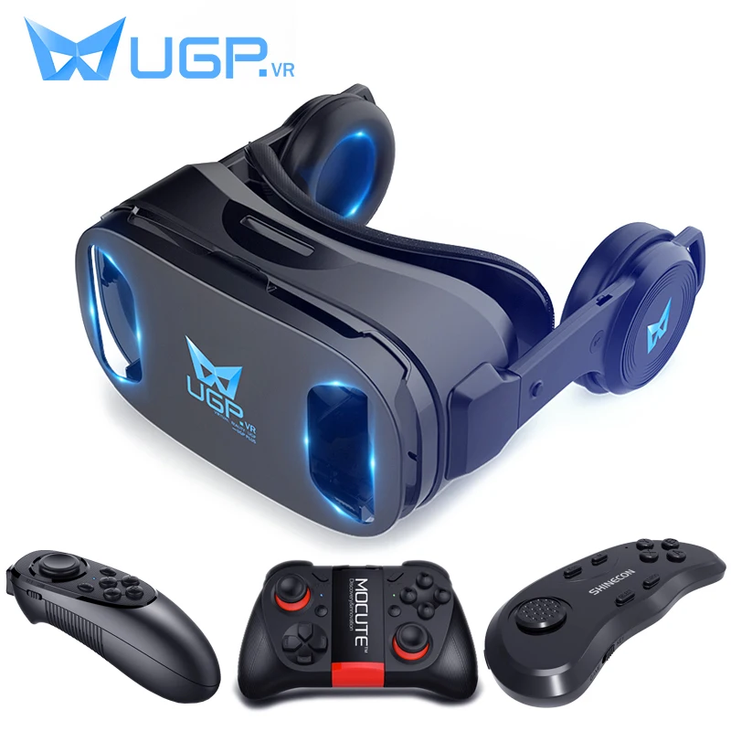 Очки UGP U8 VR с 3D гарнитурой версия шлема виртуальной реальности IMAX игры в кино