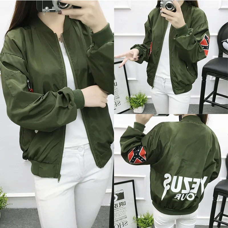 

Photo Shoot Popular Brand Pilots Jacket Cotton-padded Clothes Baseball Uniform Japanese-style Harajuku Air Force Jacket Fashion