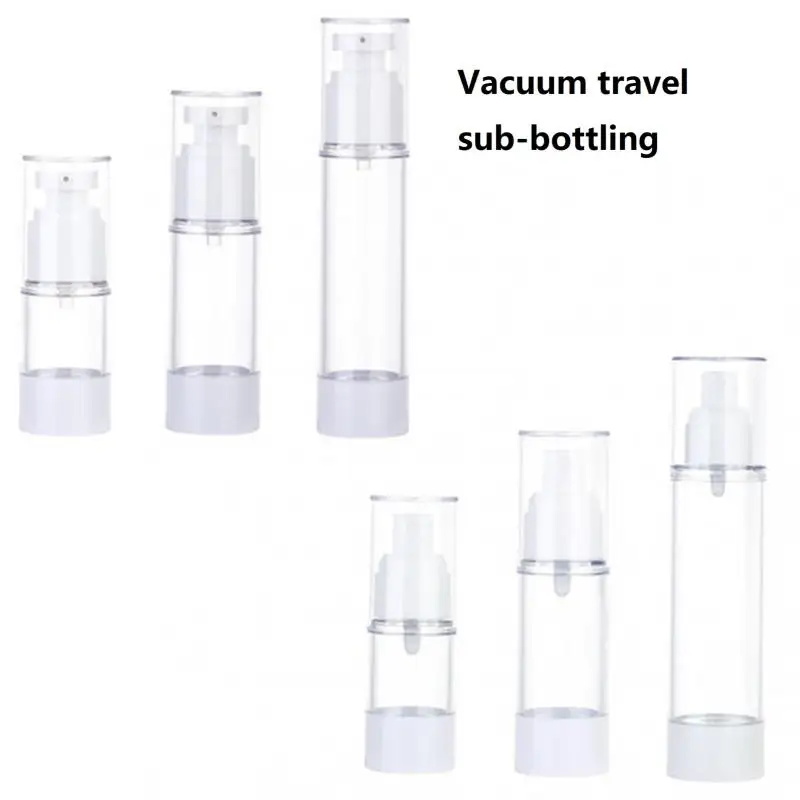 15/30/50/100ml Empty Travel Dispensing Spray Bottle Vacuum Pump Bottles
